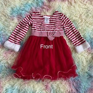 Beautiful Bonnie Baby Christmas Dress New 24M